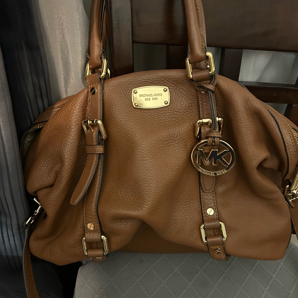 Michael Kors Tan Leather Satchel